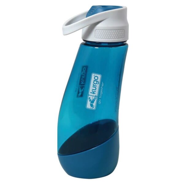 Kurgo Gourd H2O Bottle & Bowl Coastal Blue - Cestovná fľaša na vodu